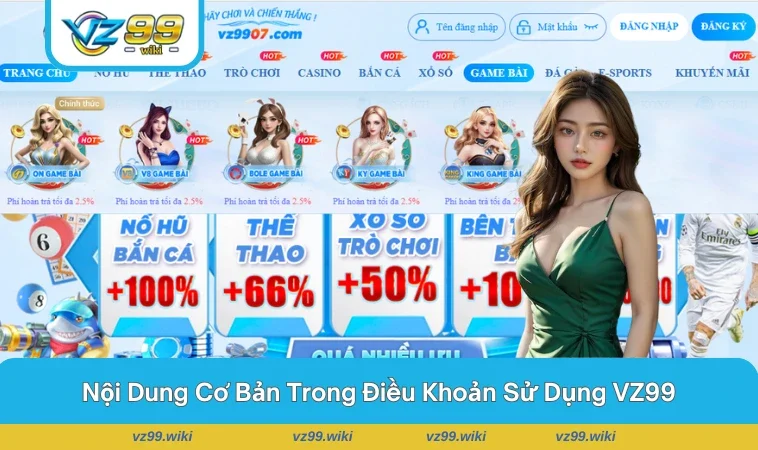 Quy định cơ bản về tài khoản và thanh toán tại VZ99