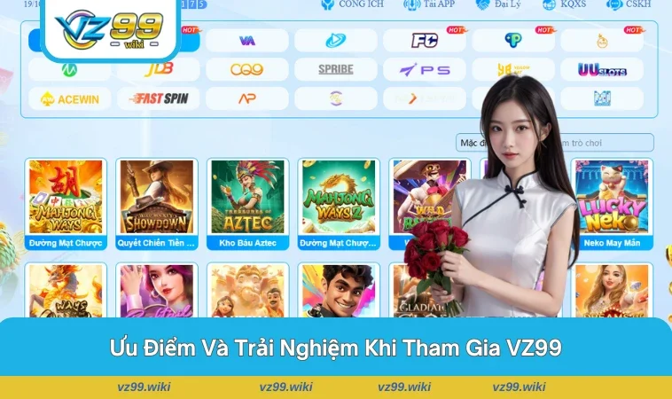 Giao diện thân thiện cùng dịch vụ chăm sóc chỉ có tại VZ99
