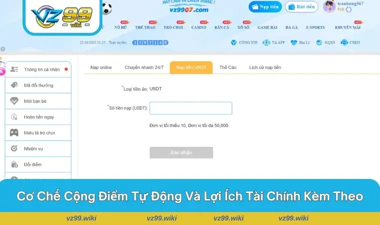 Quy trình Auto-Matching của hệ thống nạp tiền