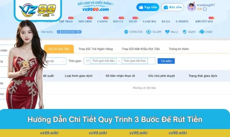 Chuyển quỹ nội bộ về ví chính trước khi thực hiện lệnh rút