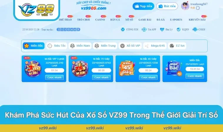 Giao diện quay thưởng công khai, minh bạch tuyệt đối tại VZ99